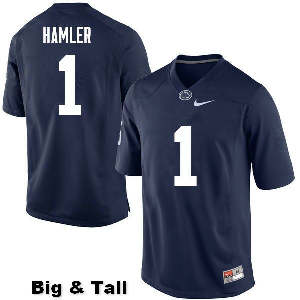 NCAA Nike Men's Penn State Nittany Lions K.J. Hamler #1 College Football Authentic Big & Tall Navy Stitched Jersey YNQ8898EH